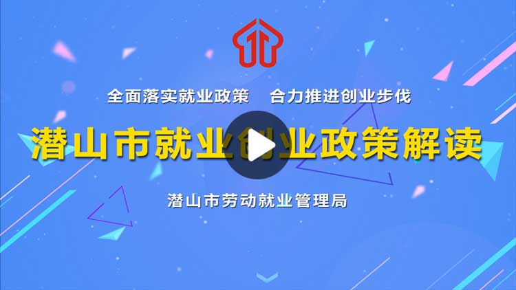 潜山市就业创业政策解读