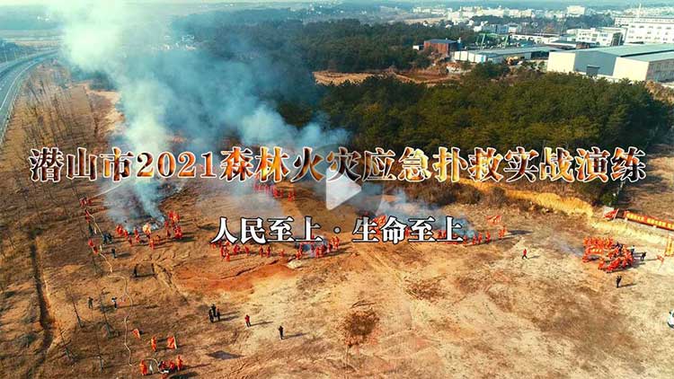 潜山市2021森林火灾应急扑救实战演练